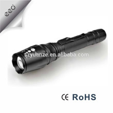 2000 Lumen Zoomable XM-L T6 LED Flashlight Torch Zoom Lamp Light Black